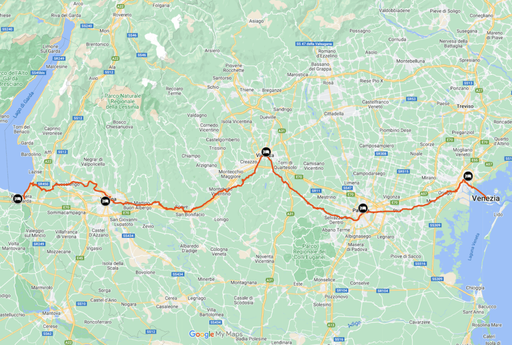 Garda Venezia cartina