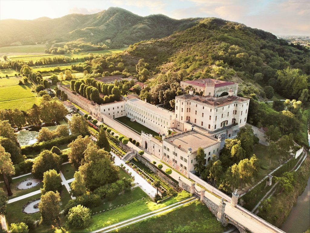 veduta aerea tramonto